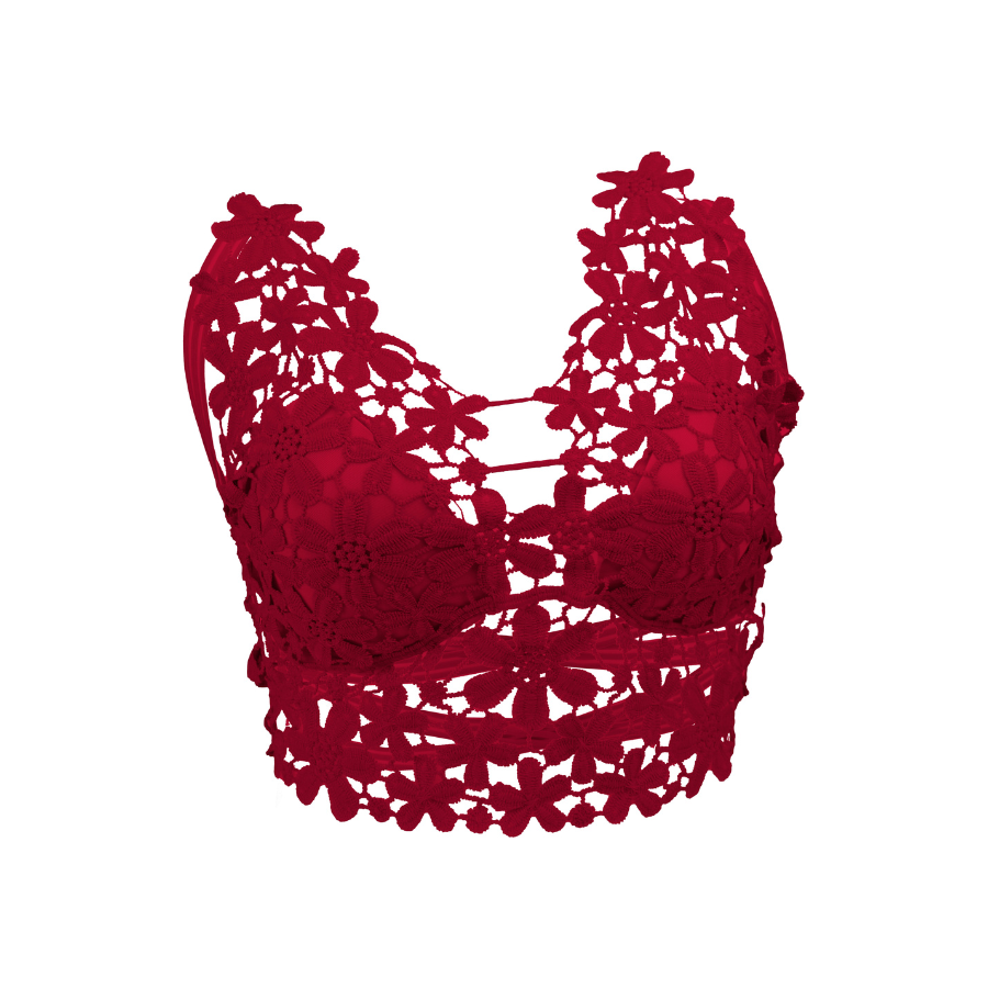 Bralette con encaje Rojo – Body – Distel